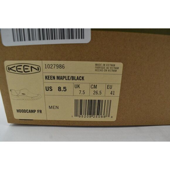 Keen Mens Size 8.5 Hoodcamp FR Maple Black Slip On Shoes main image 5